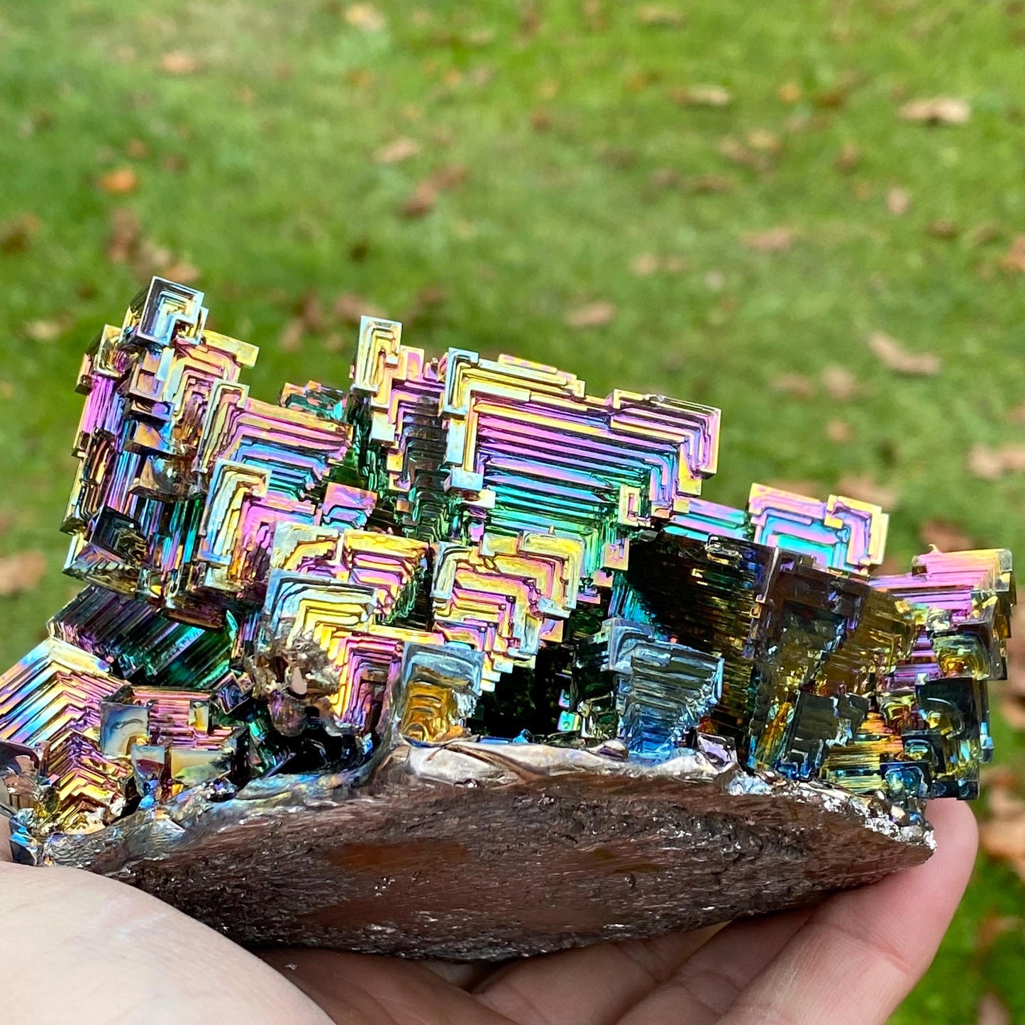 3 Pound / 48 Ounce Rainbow Bismuth Crystal - E18