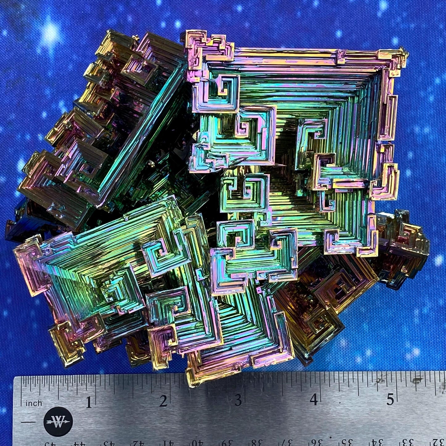 3 Pound / 48 Ounce Rainbow Bismuth Crystal - E18