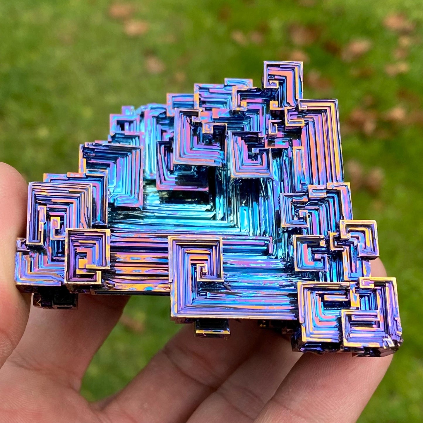 10.4 Ounce / 294 Gram Blue Bismuth Crystal - C35