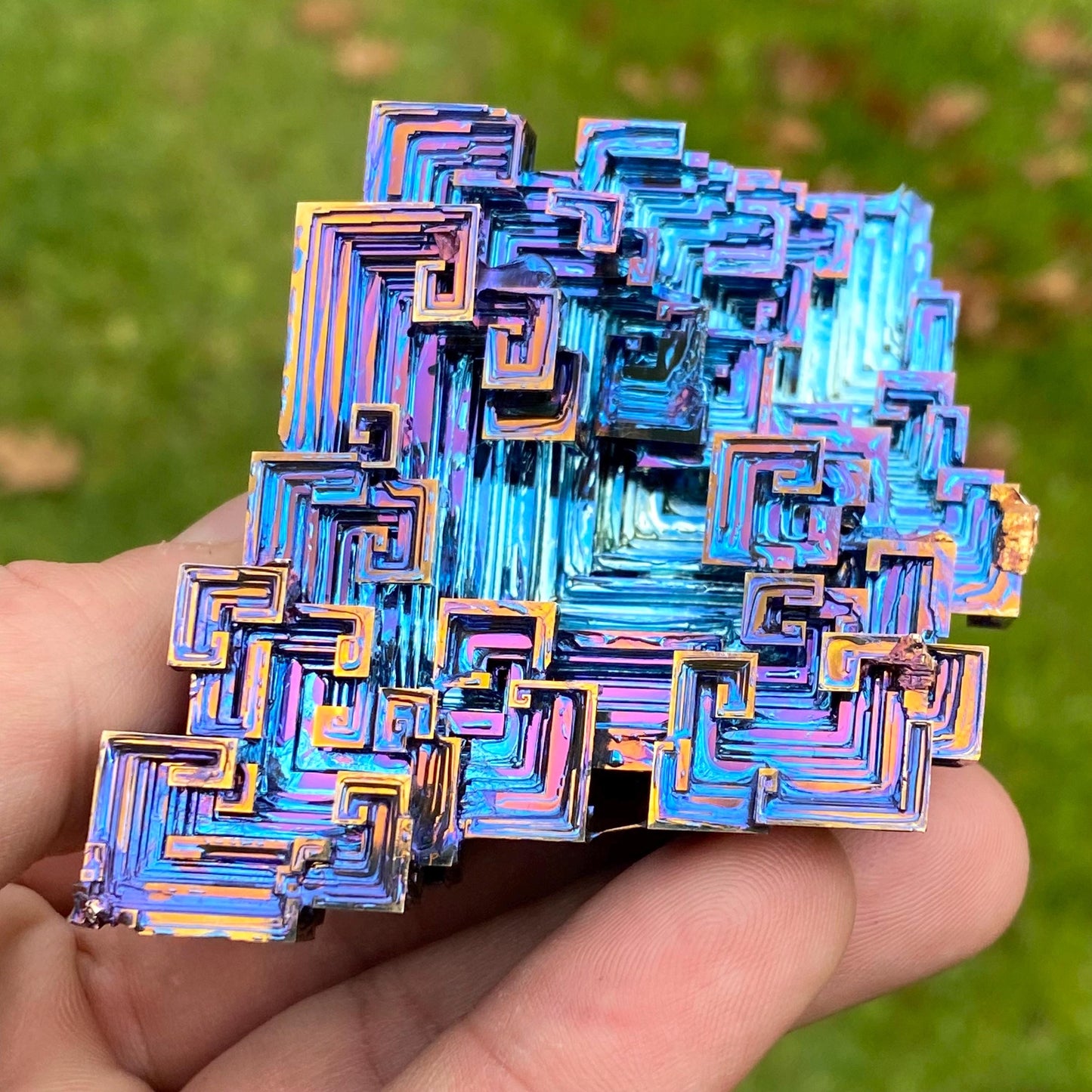 10.4 Ounce / 294 Gram Blue Bismuth Crystal - C35