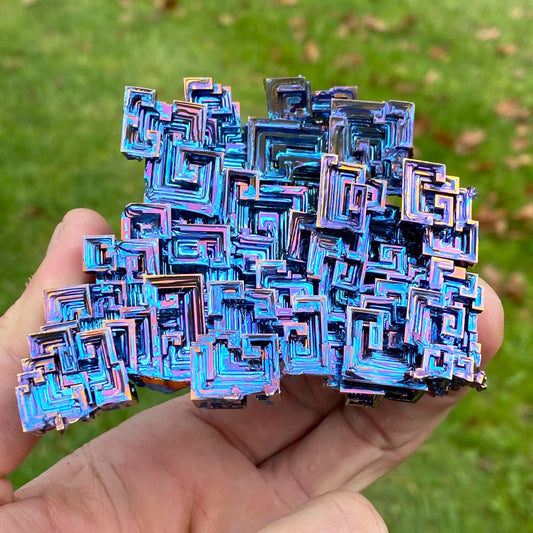 13.9 Ounce / 394 Gram Blue Bismuth Crystal - C36