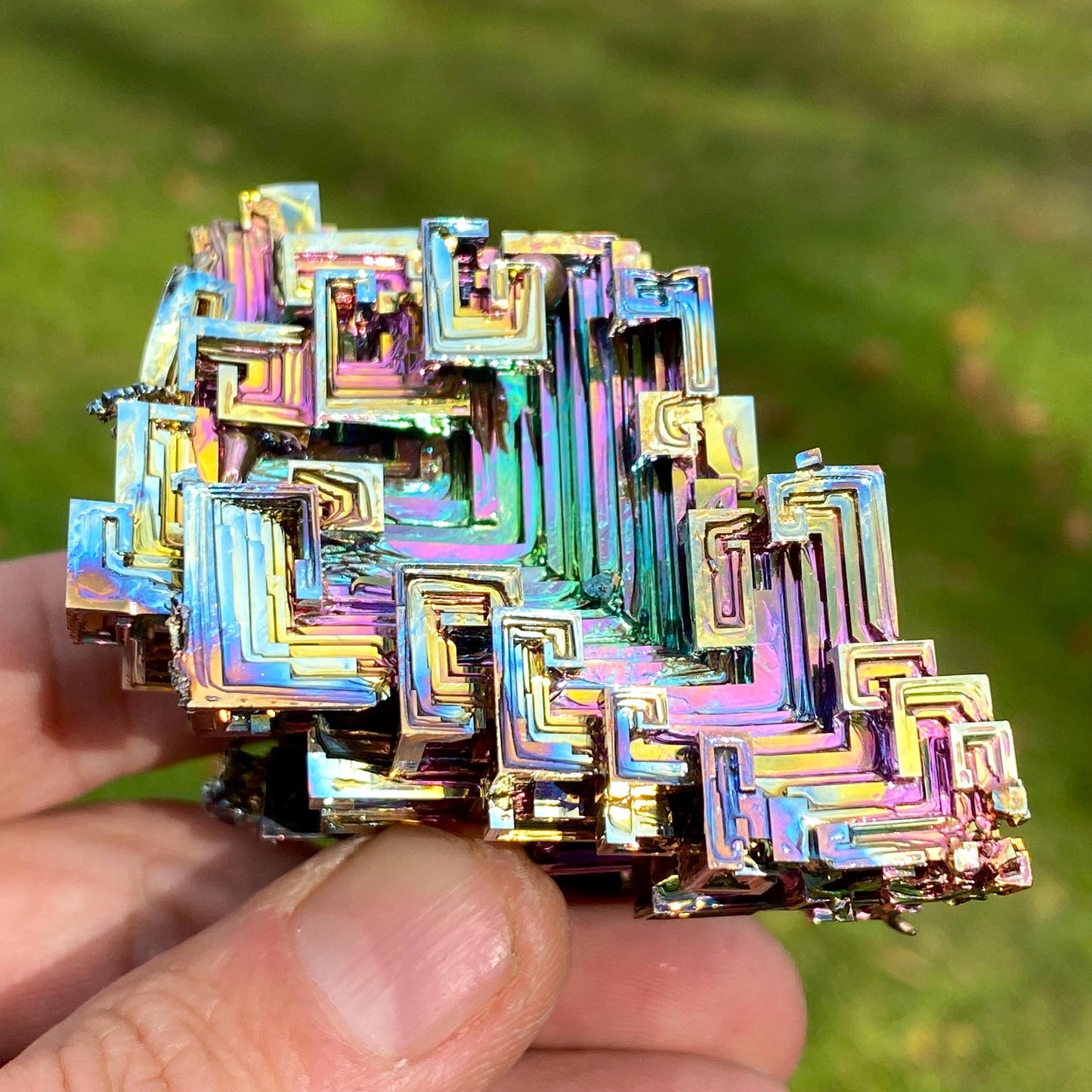 9.1 Ounce / 258 Gram Rainbow Bismuth Crystal - B39