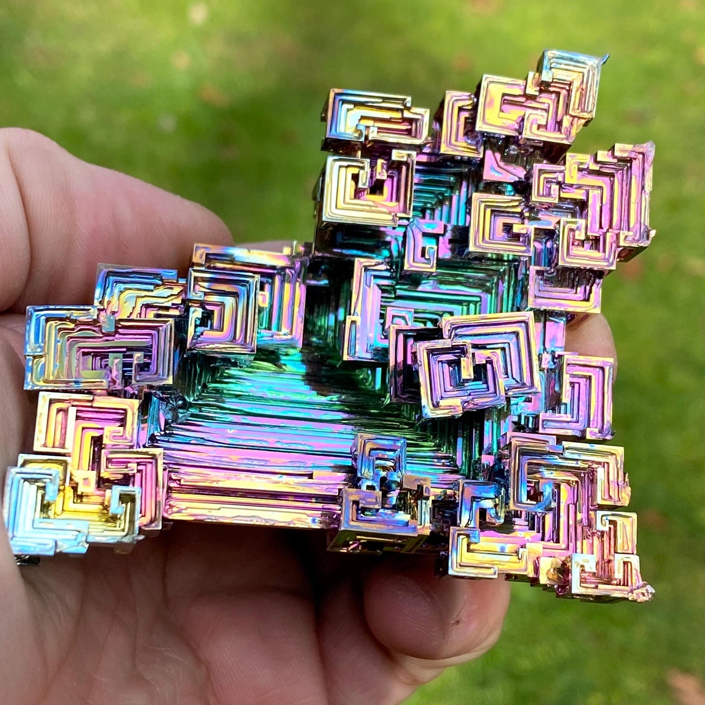 8.9 Ounce / 252 Gram Rainbow Bismuth Crystal - B41