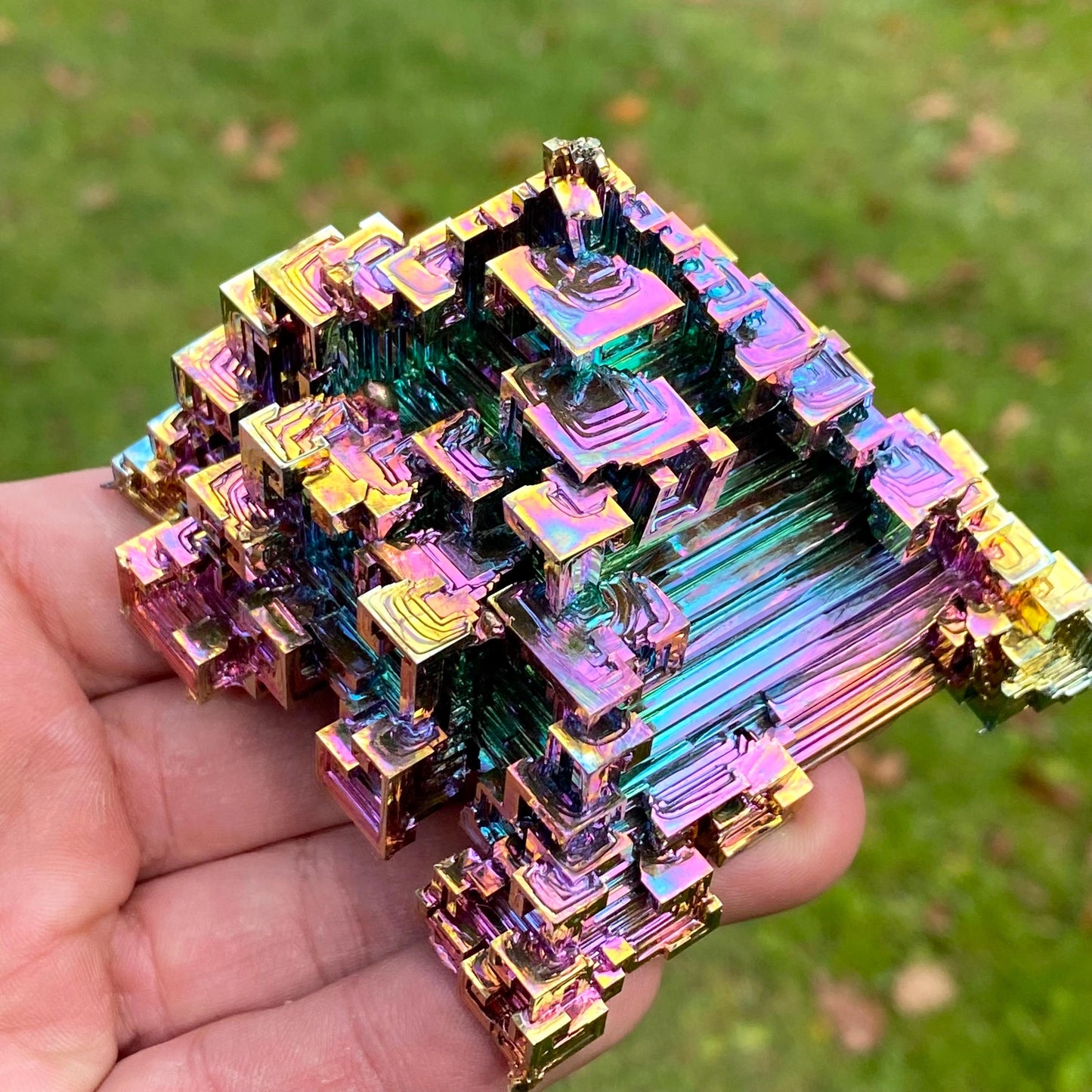 8.9 Ounce / 252 Gram Rainbow Bismuth Crystal - B41