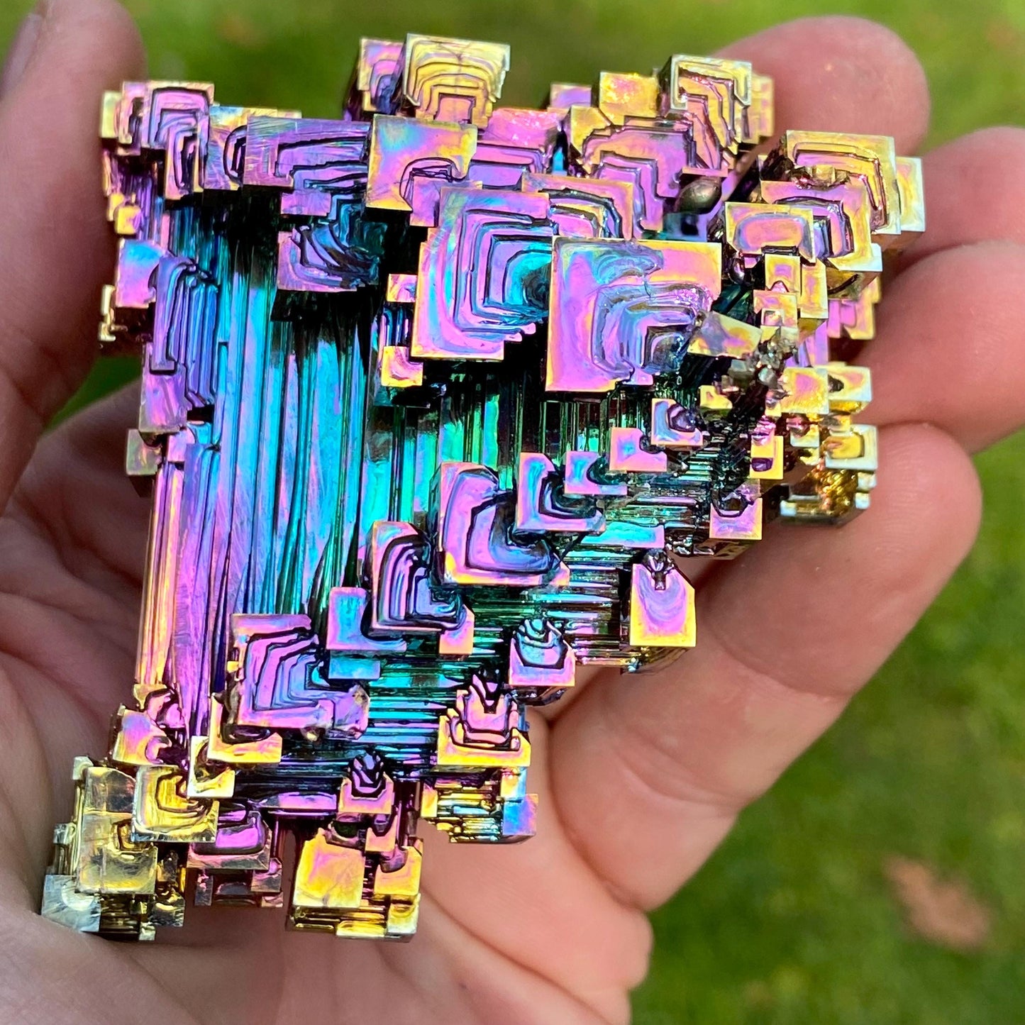 8.9 Ounce / 252 Gram Rainbow Bismuth Crystal - B41