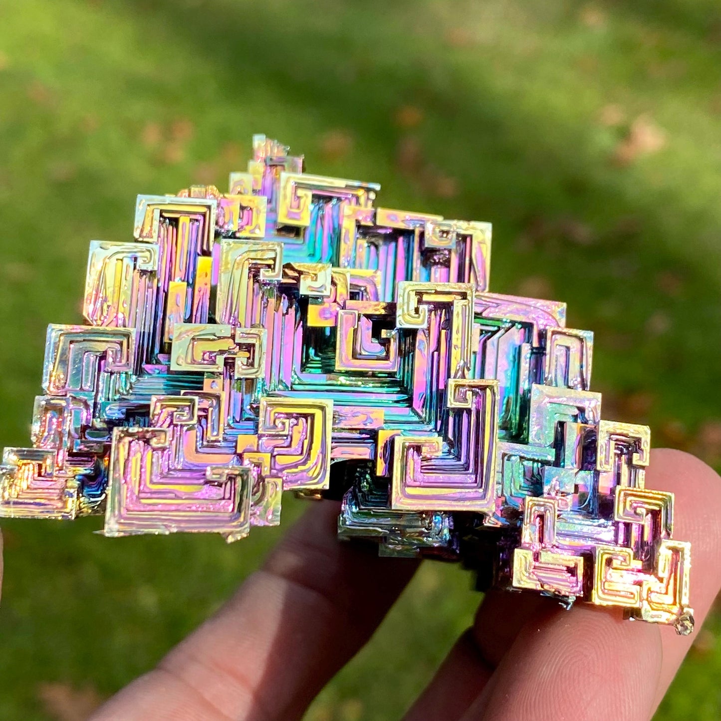 8.9 Ounce / 252 Gram Rainbow Bismuth Crystal - B41