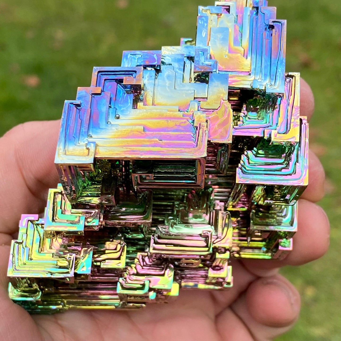 11.9 Ounce / 338 Gram Rainbow Bismuth Crystal - C37