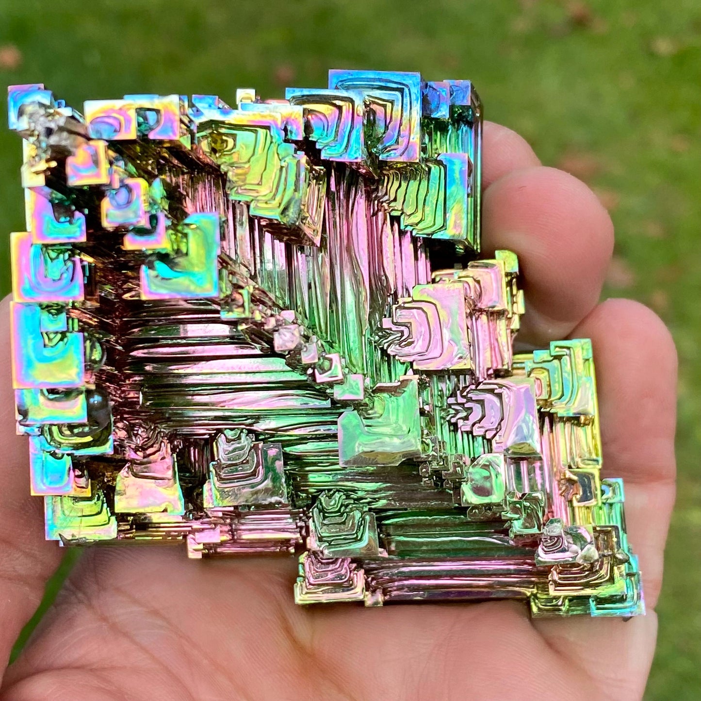 11.9 Ounce / 338 Gram Rainbow Bismuth Crystal - C37