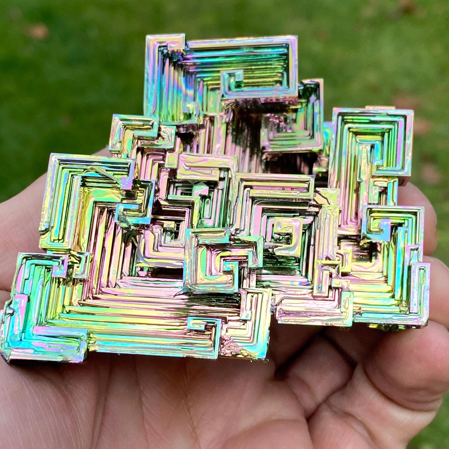 11.9 Ounce / 338 Gram Rainbow Bismuth Crystal - C37