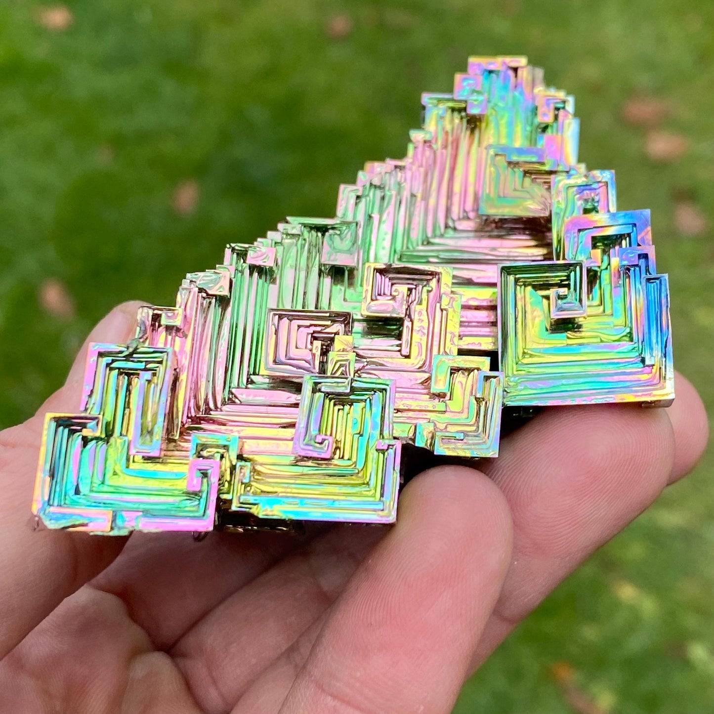 11.9 Ounce / 338 Gram Rainbow Bismuth Crystal - C37