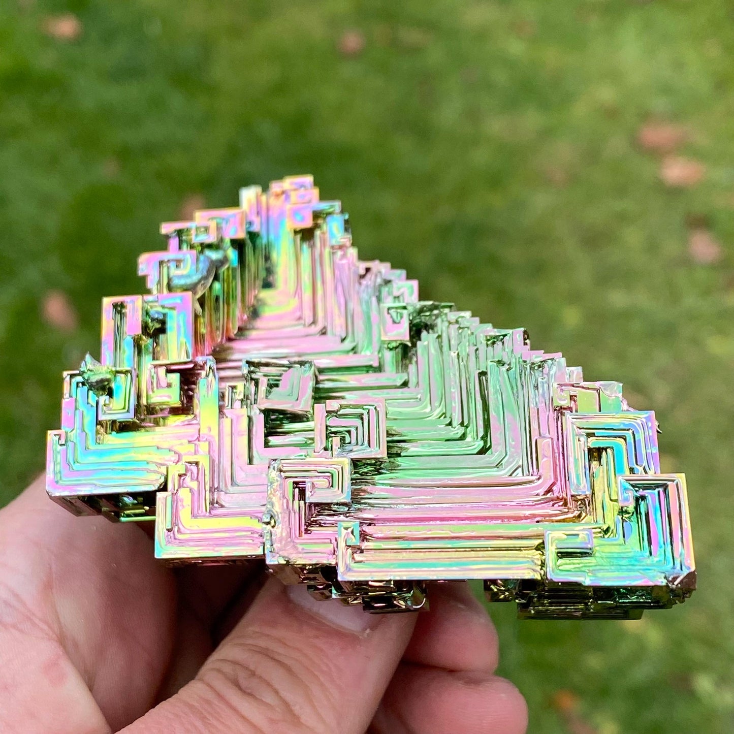 11.9 Ounce / 338 Gram Rainbow Bismuth Crystal - C37