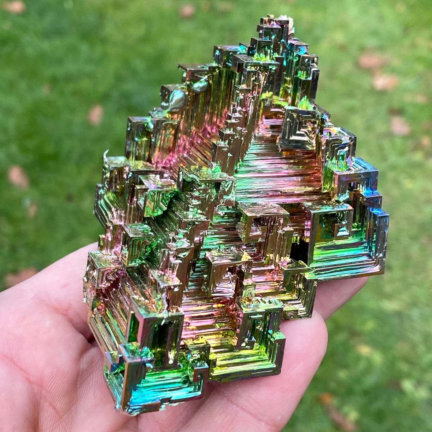 11.9 Ounce / 338 Gram Rainbow Bismuth Crystal - C37