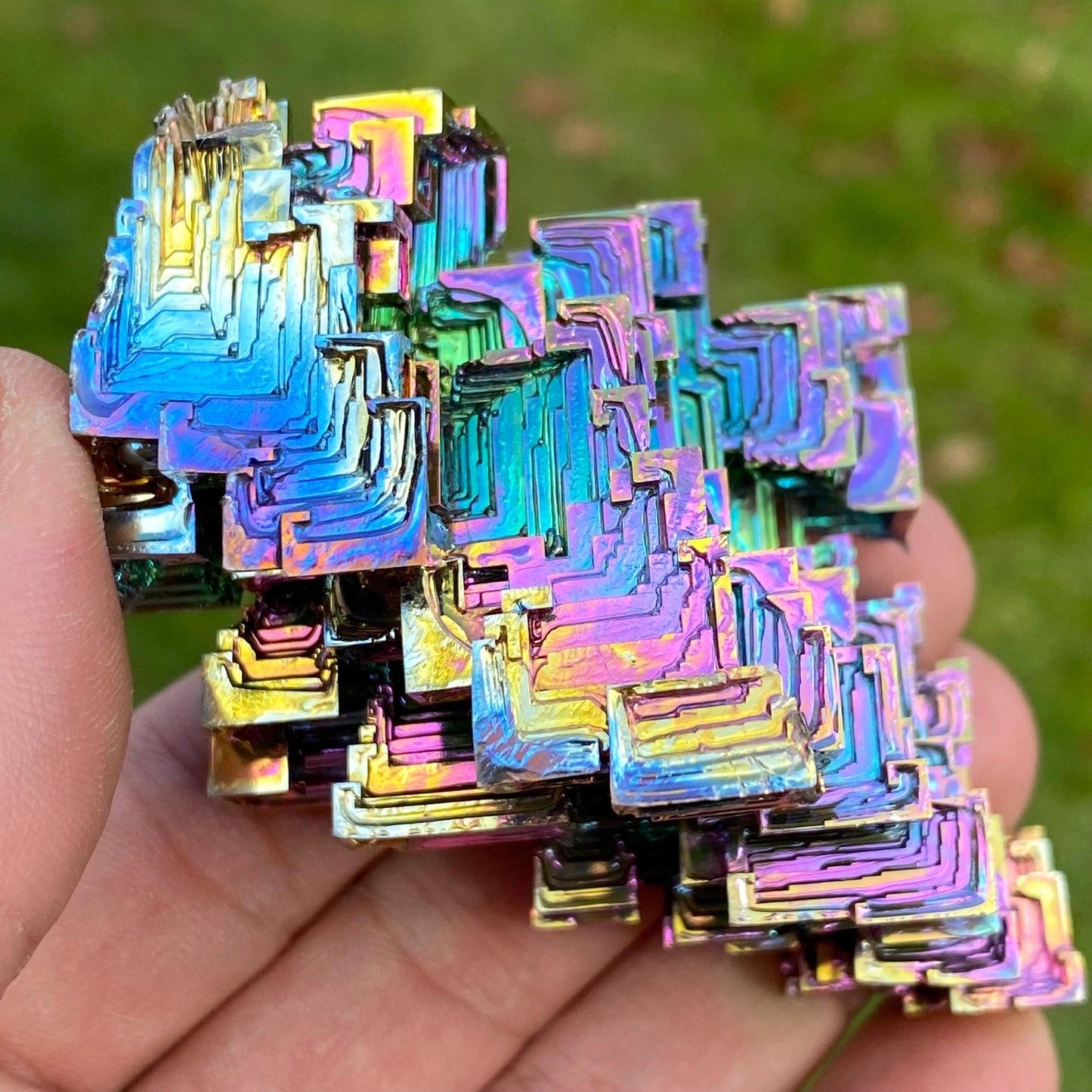 8.2 Ounce / 231 Gram Rainbow Bismuth Crystal - B43