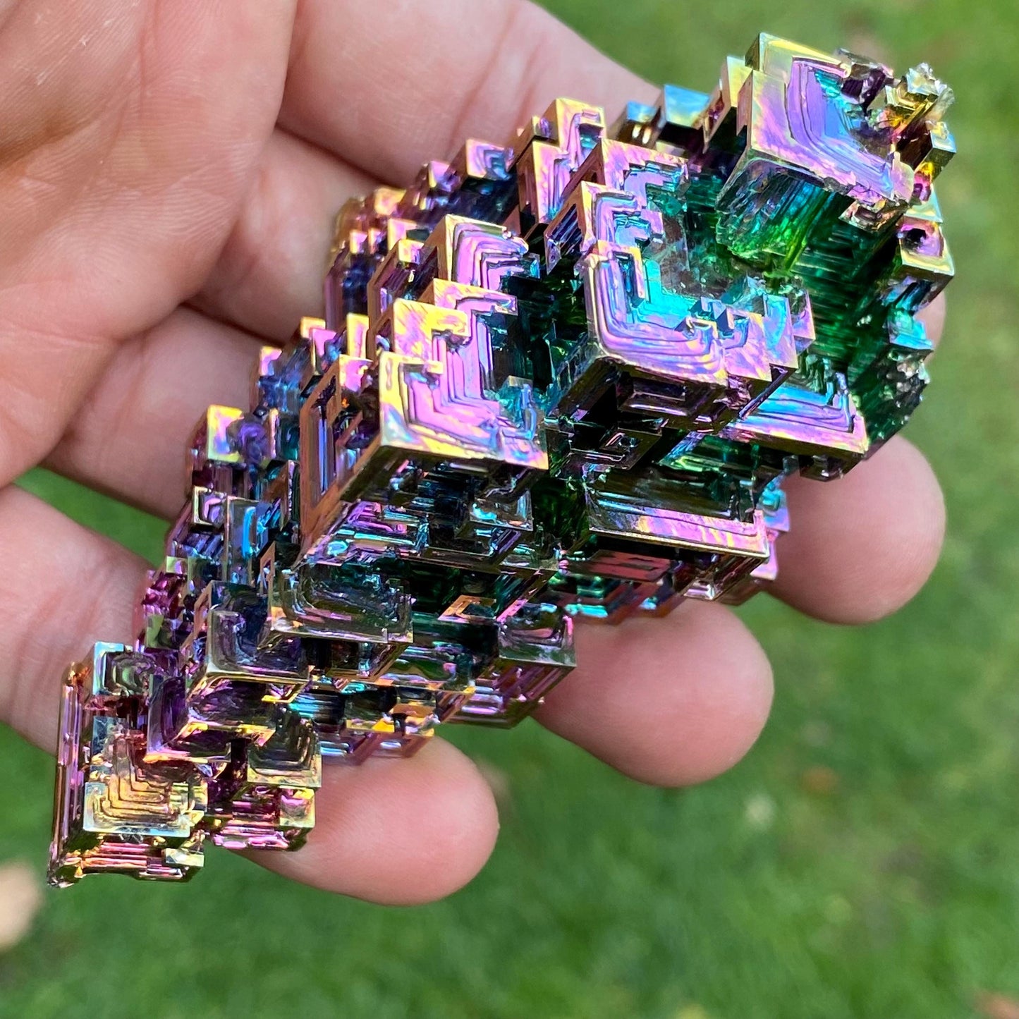 8.2 Ounce / 231 Gram Rainbow Bismuth Crystal - B43