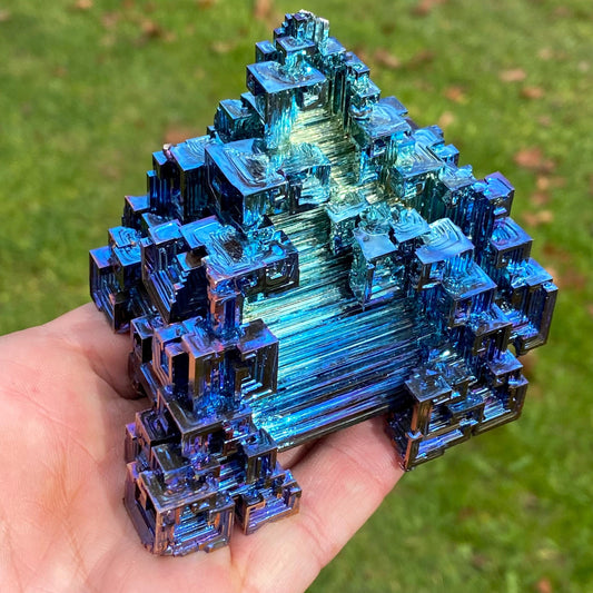 15.2 Ounce / 431 Gram Blue Bismuth Crystal - C38