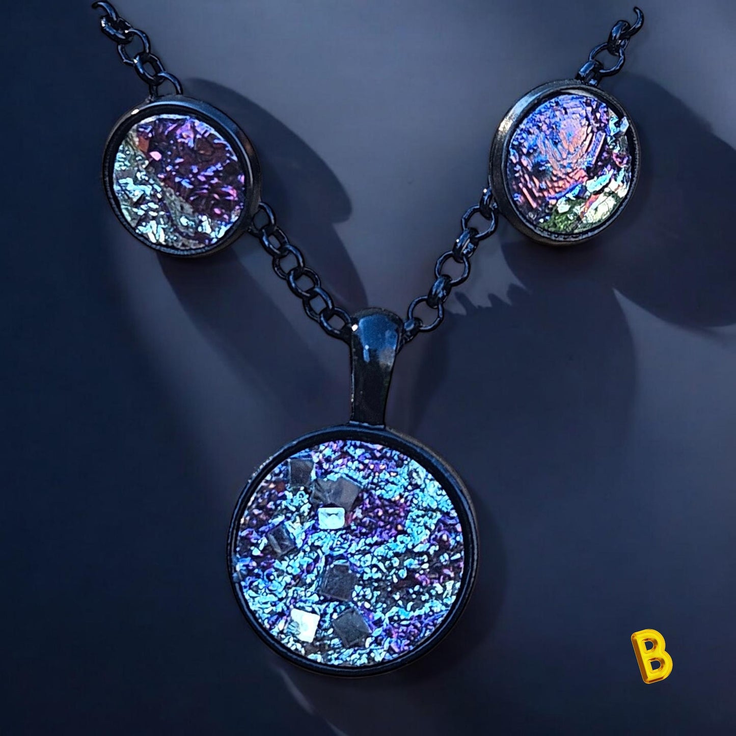 Bismuth Earrings and Necklace Sets