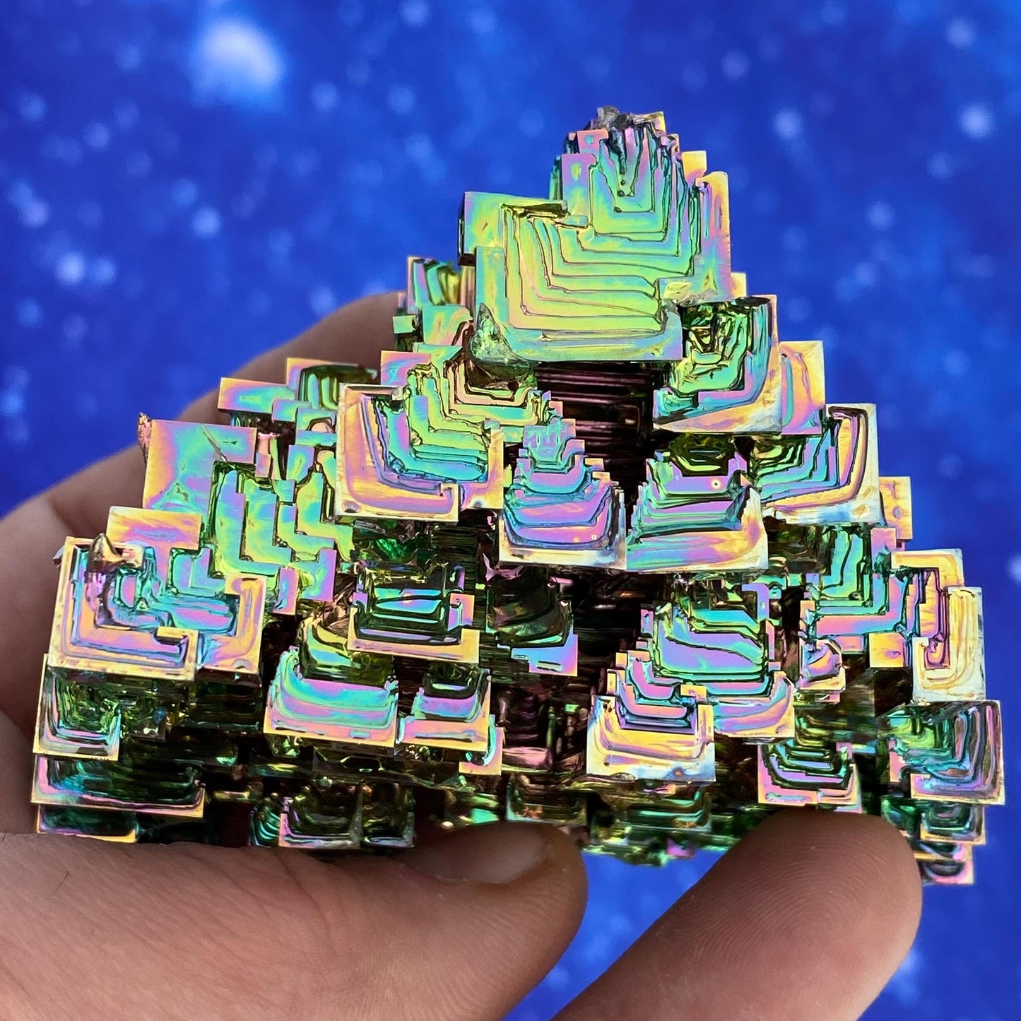 10.1 Ounce / 287 Gram Rainbow Bismuth Crystal - C39