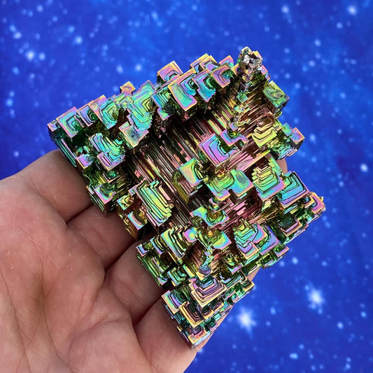 10.1 Ounce / 287 Gram Rainbow Bismuth Crystal - C39