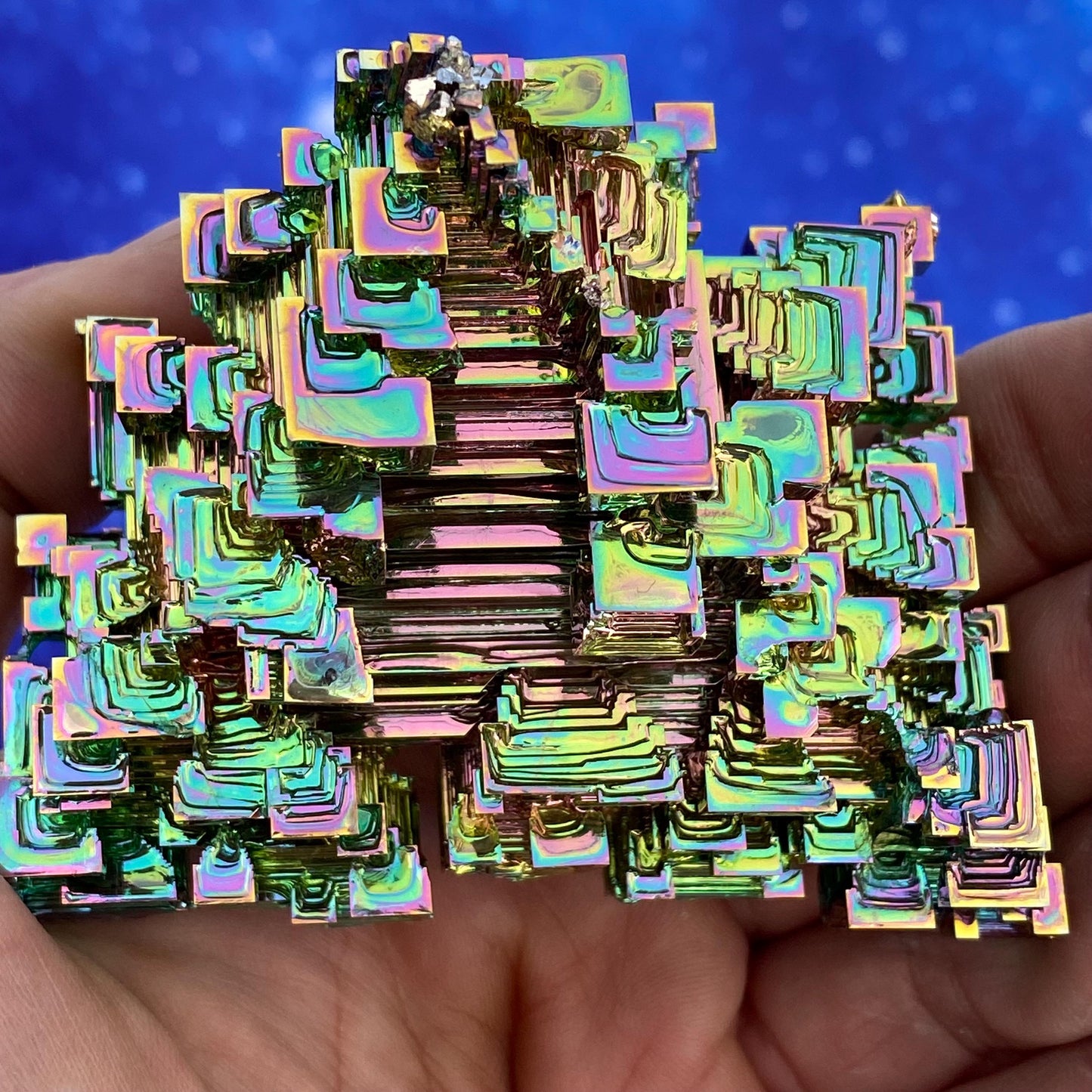 10.1 Ounce / 287 Gram Rainbow Bismuth Crystal - C39