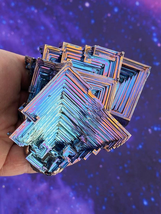 1.4 Pound / 23 Ounce Blue Bismuth Crystal - E29