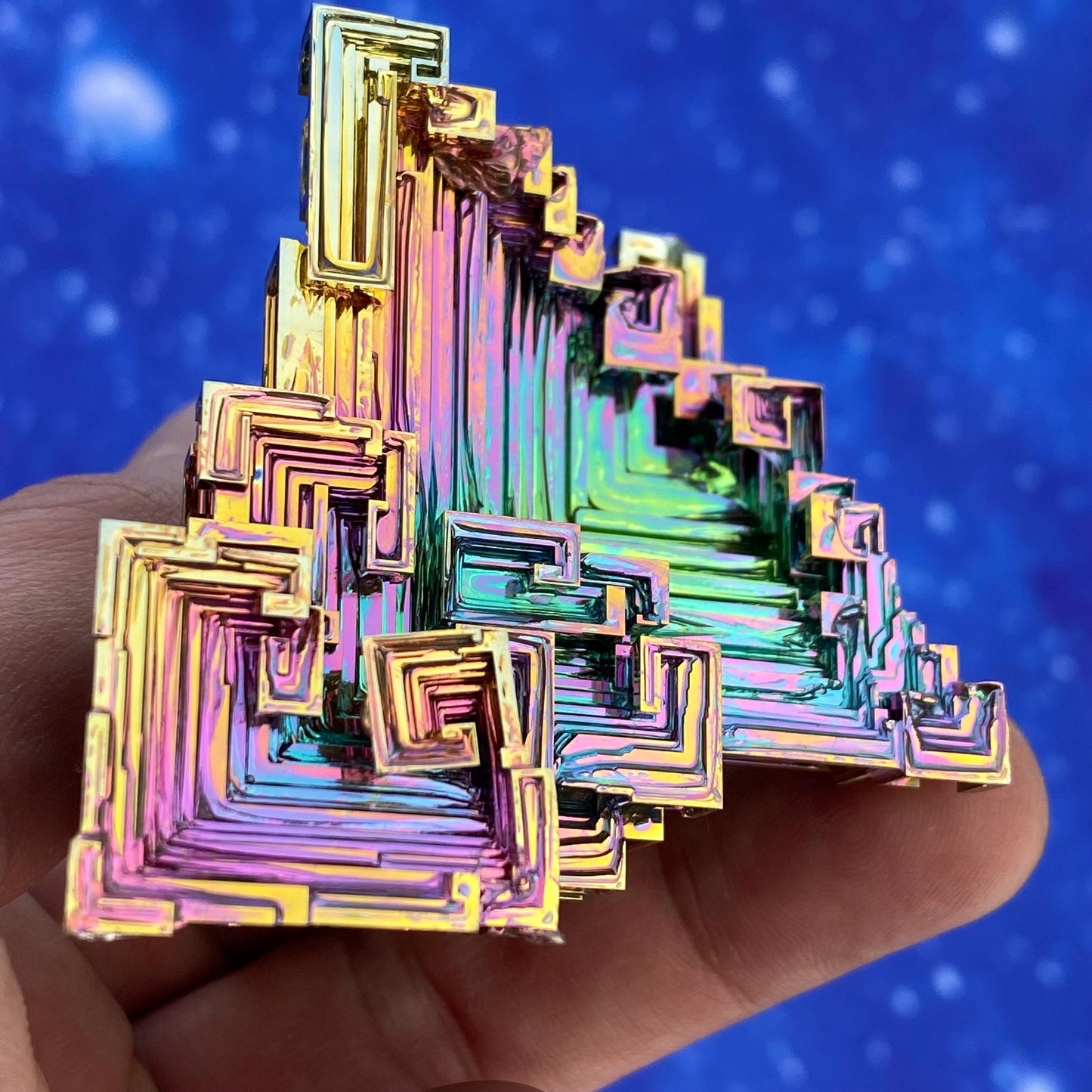 7.8 Ounce / 221 Gram Rainbow Bismuth Crystal - B48