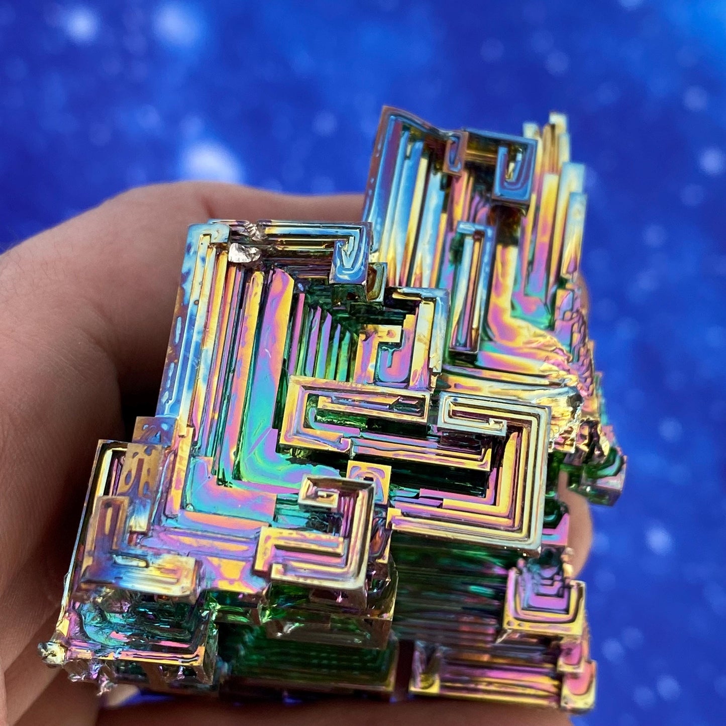 8.4 Ounce / 239 Gram Rainbow Bismuth Crystal - B49