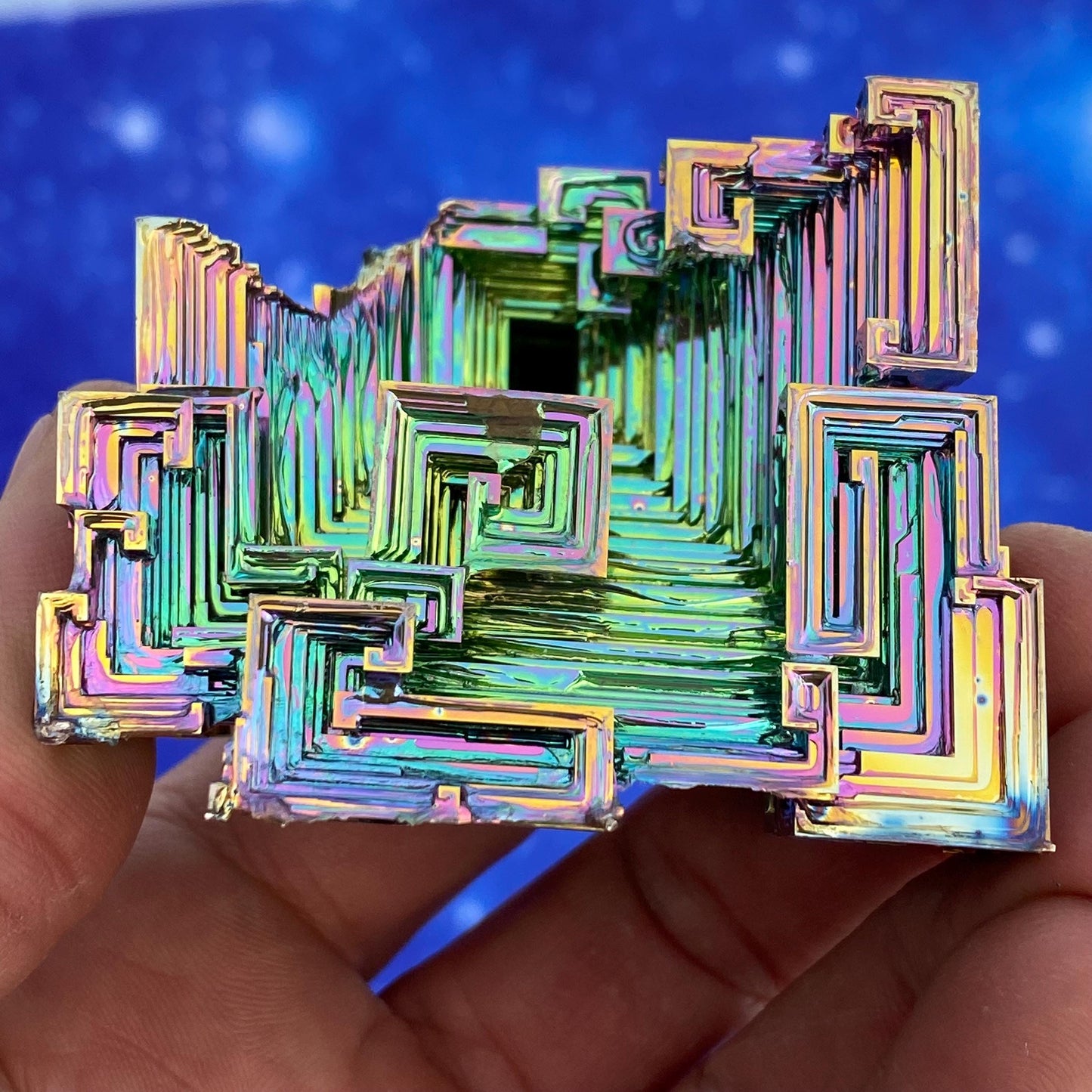 8.4 Ounce / 239 Gram Rainbow Bismuth Crystal - B49