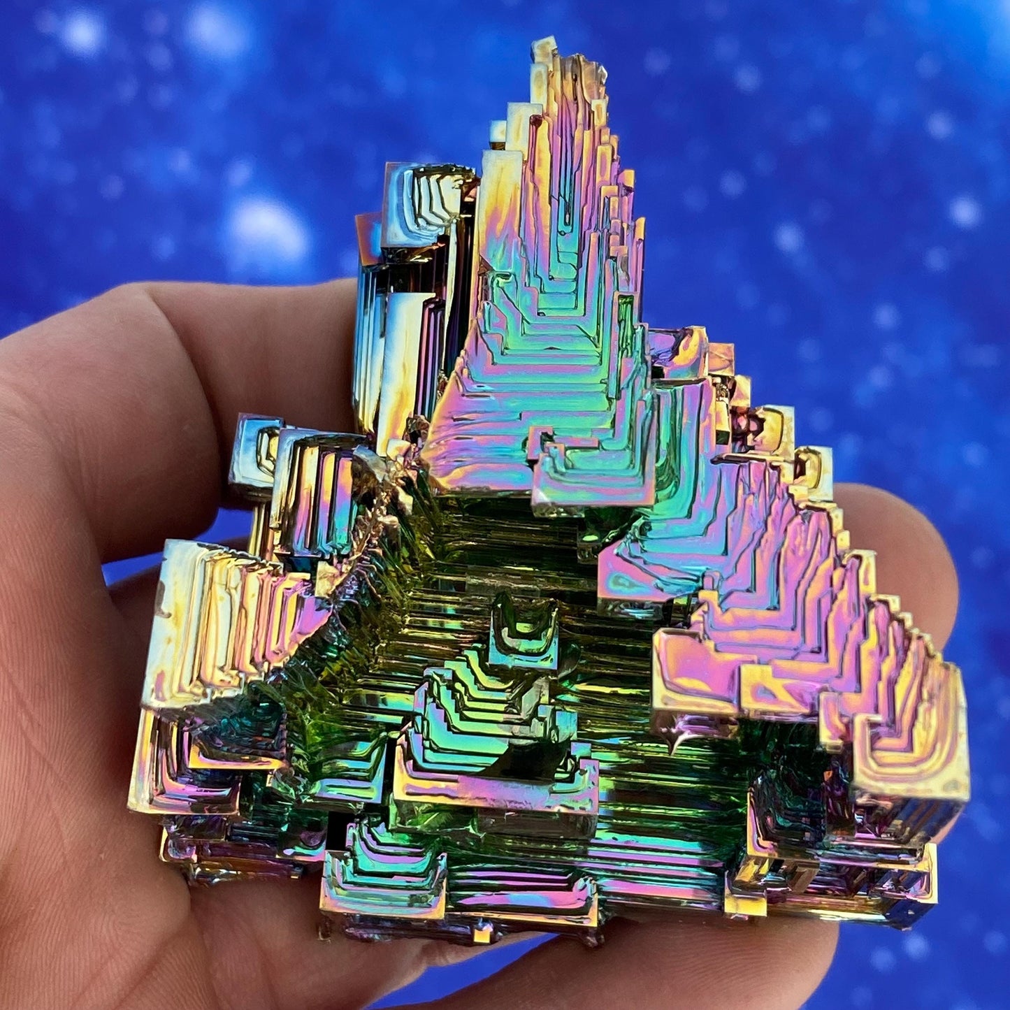 8.4 Ounce / 239 Gram Rainbow Bismuth Crystal - B49