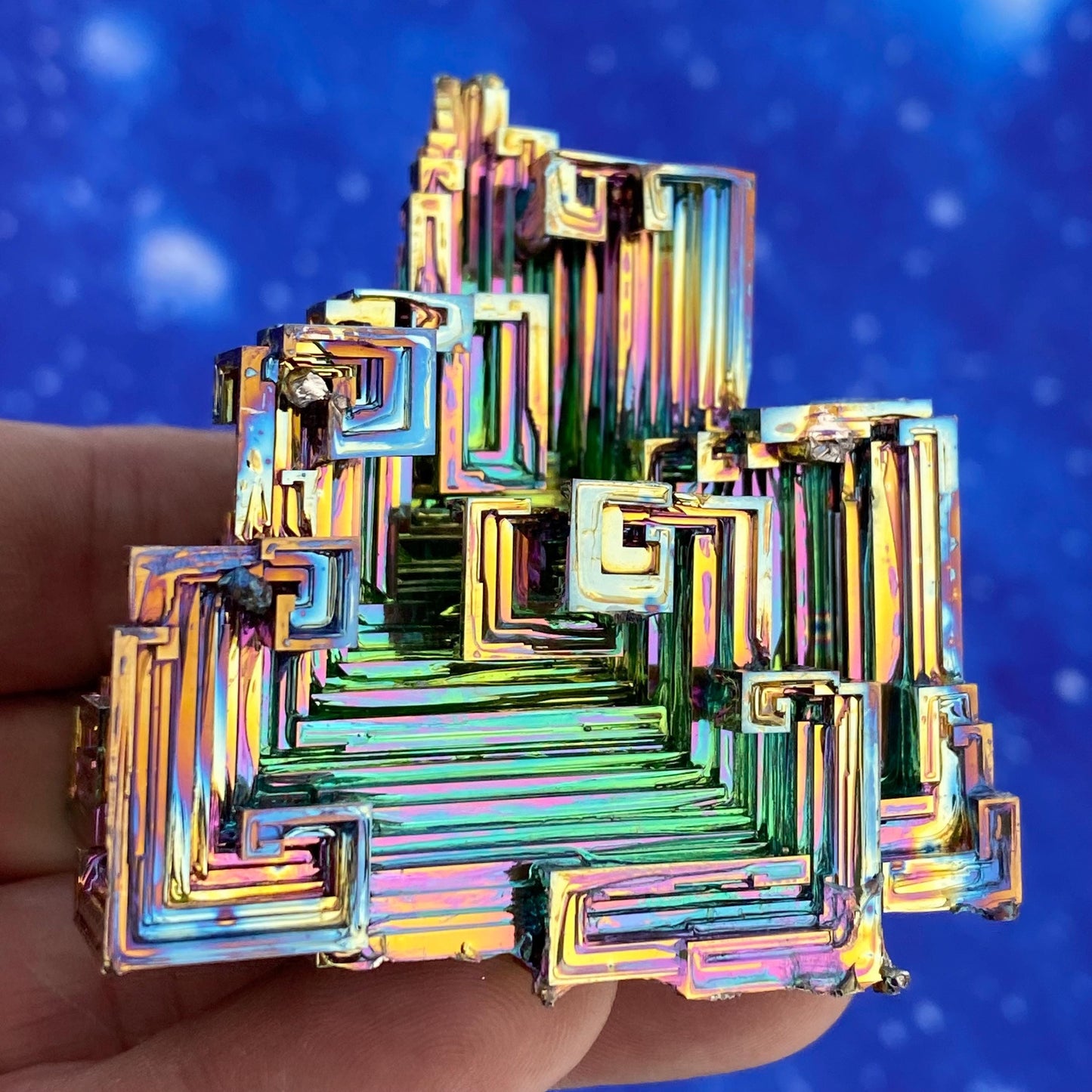 8.4 Ounce / 239 Gram Rainbow Bismuth Crystal - B49