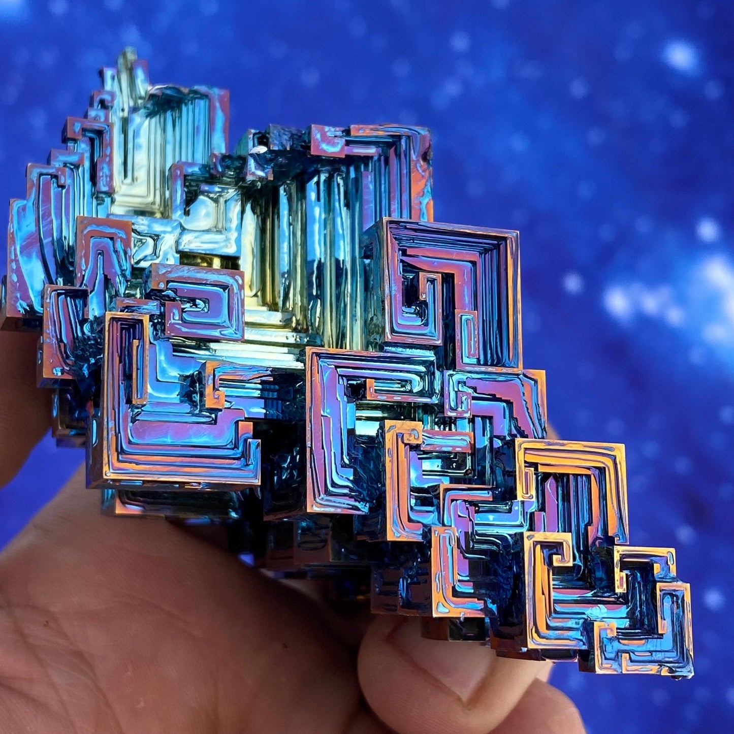 11.6 Ounce / 328 Gram Blue Bismuth Crystal - C40