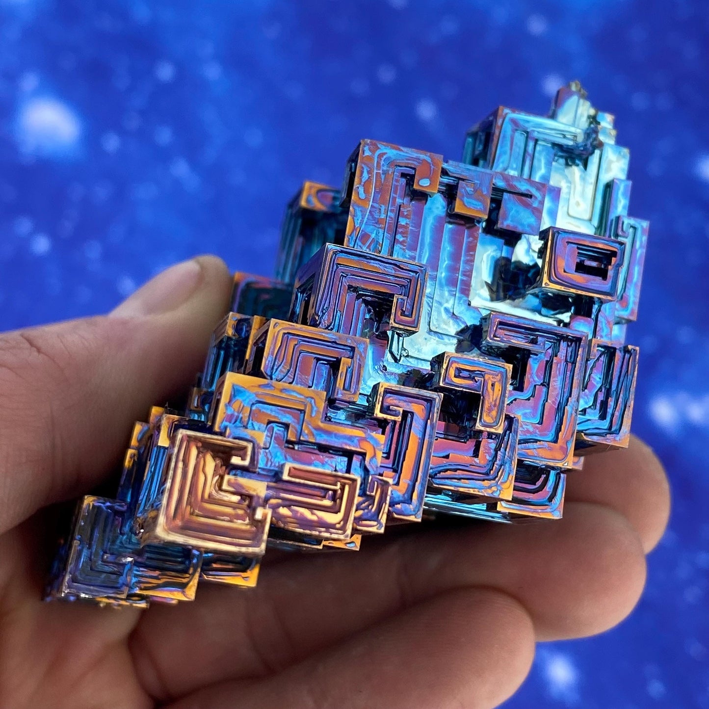 11.6 Ounce / 328 Gram Blue Bismuth Crystal - C40