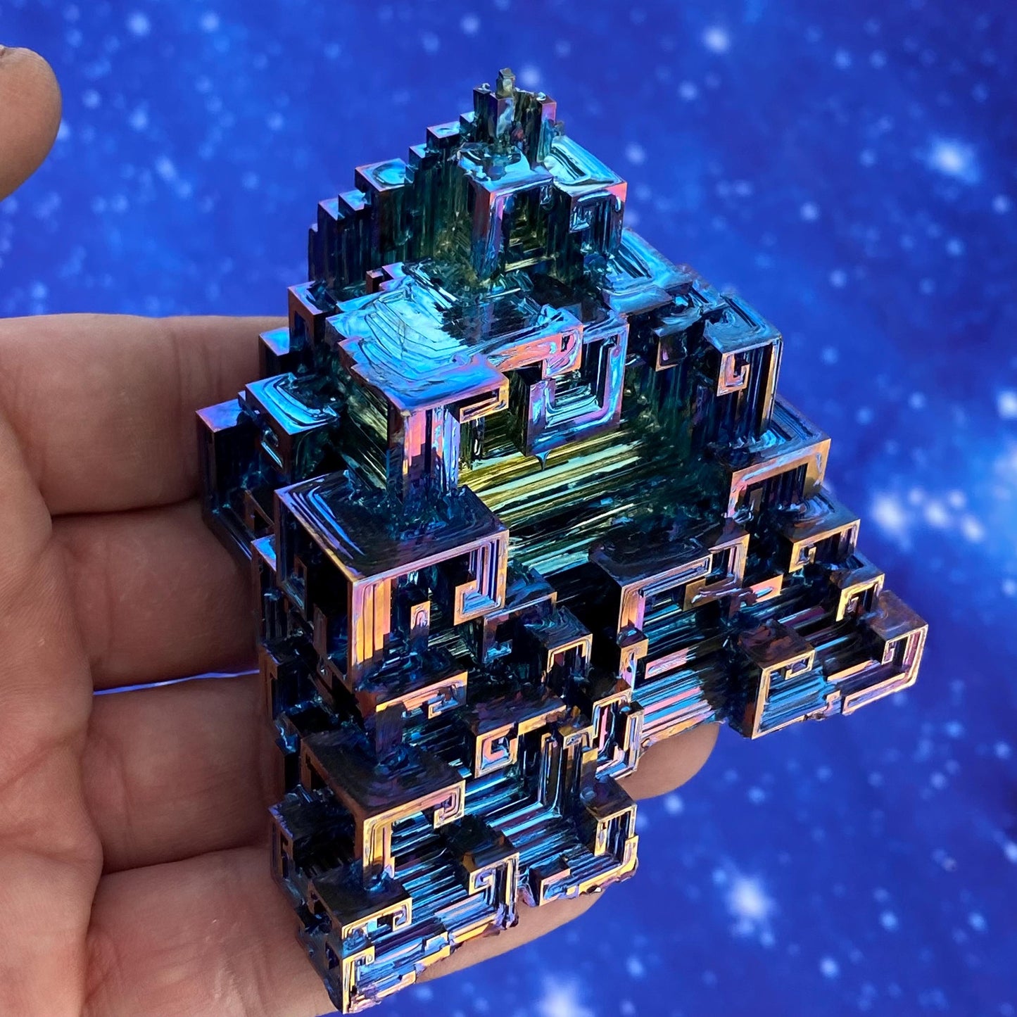 11.6 Ounce / 328 Gram Blue Bismuth Crystal - C40