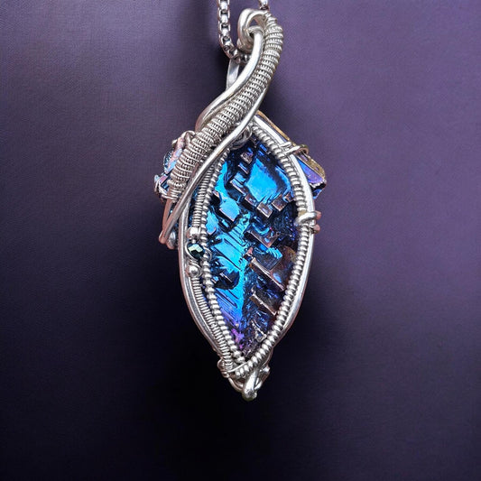 Sterling Bismuth  Pendant