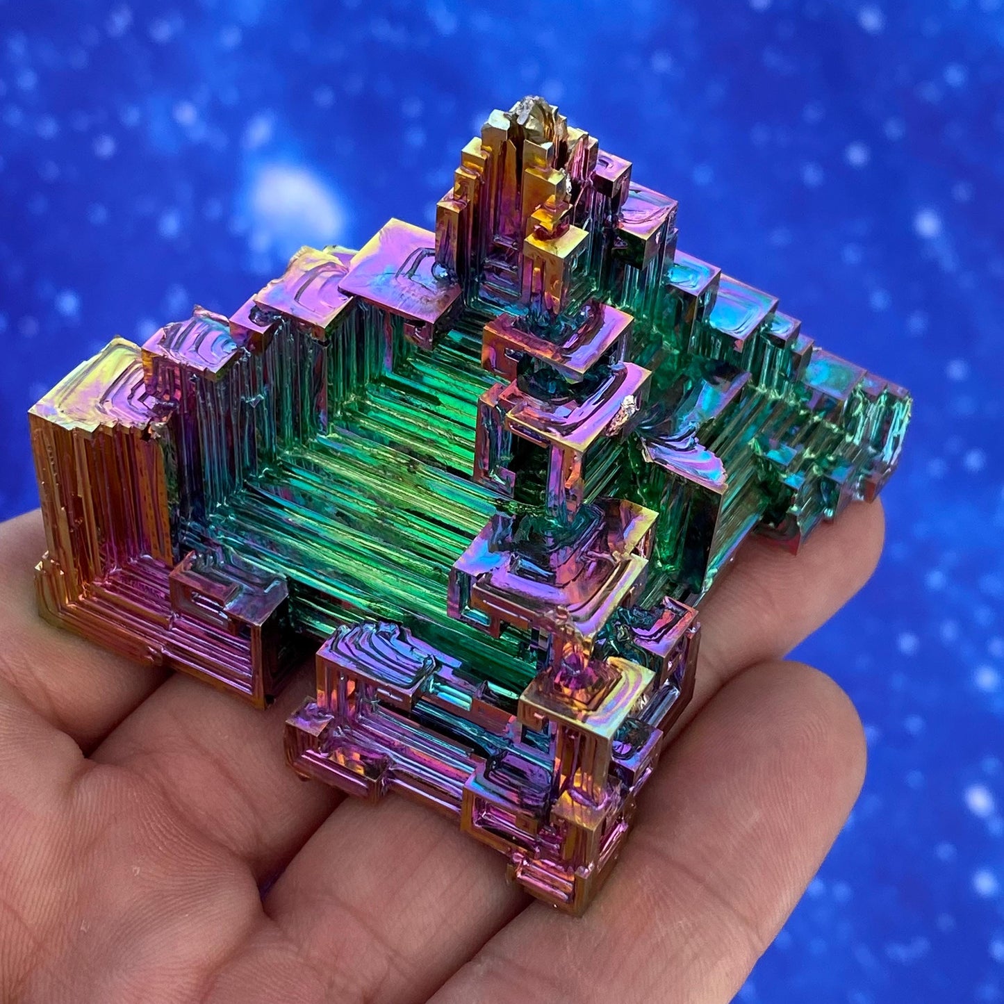 5.8 Ounce / 164 Gram Rainbow Bismuth Crystal - A38