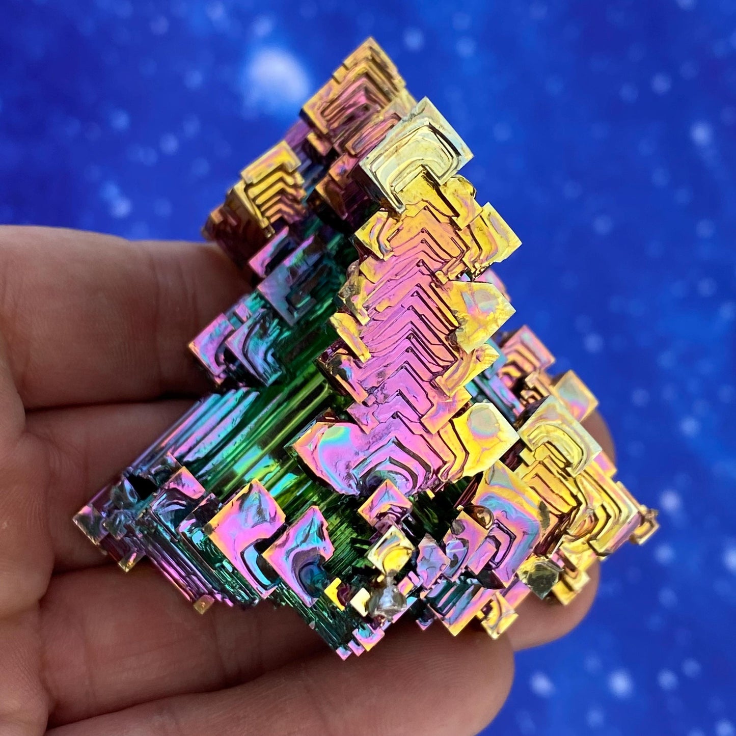 7.8 Ounce / 221 Gram Rainbow Bismuth Crystal - B48