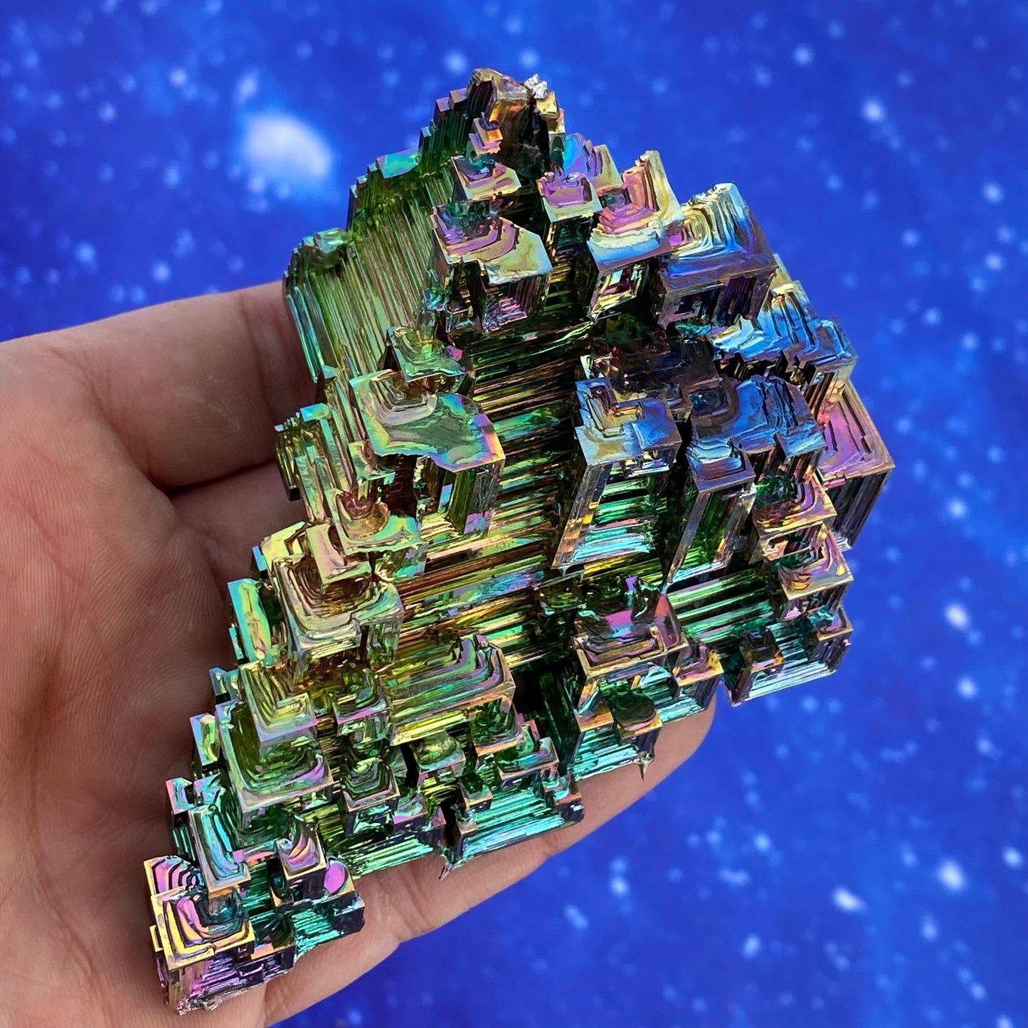 11.5 Ounce / 325 Gram Rainbow Bismuth Crystal - C41