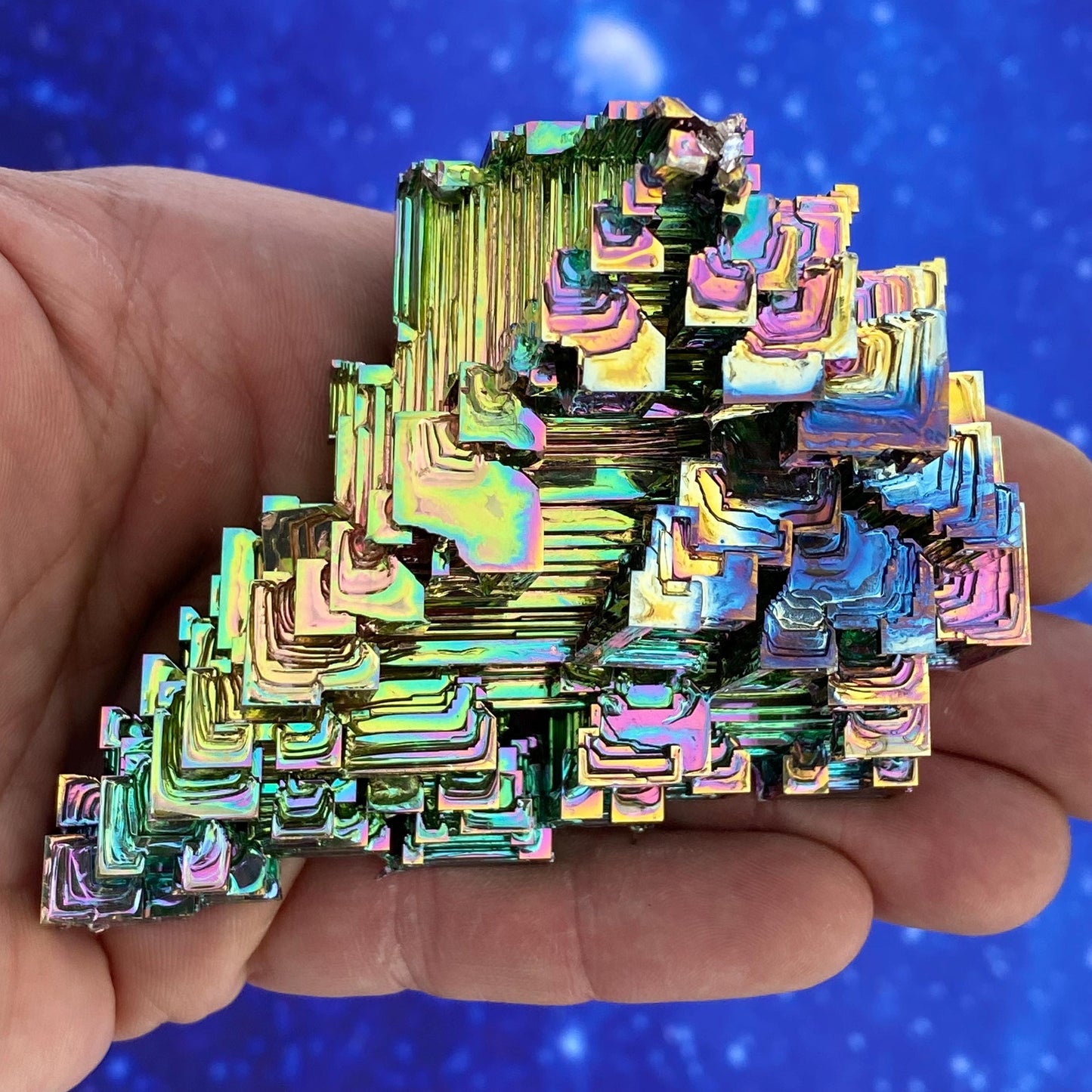 11.5 Ounce / 325 Gram Rainbow Bismuth Crystal - C41