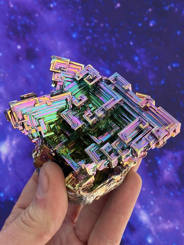 1.5 Pound / 24 Ounce Rainbow Bismuth Crystal - E30