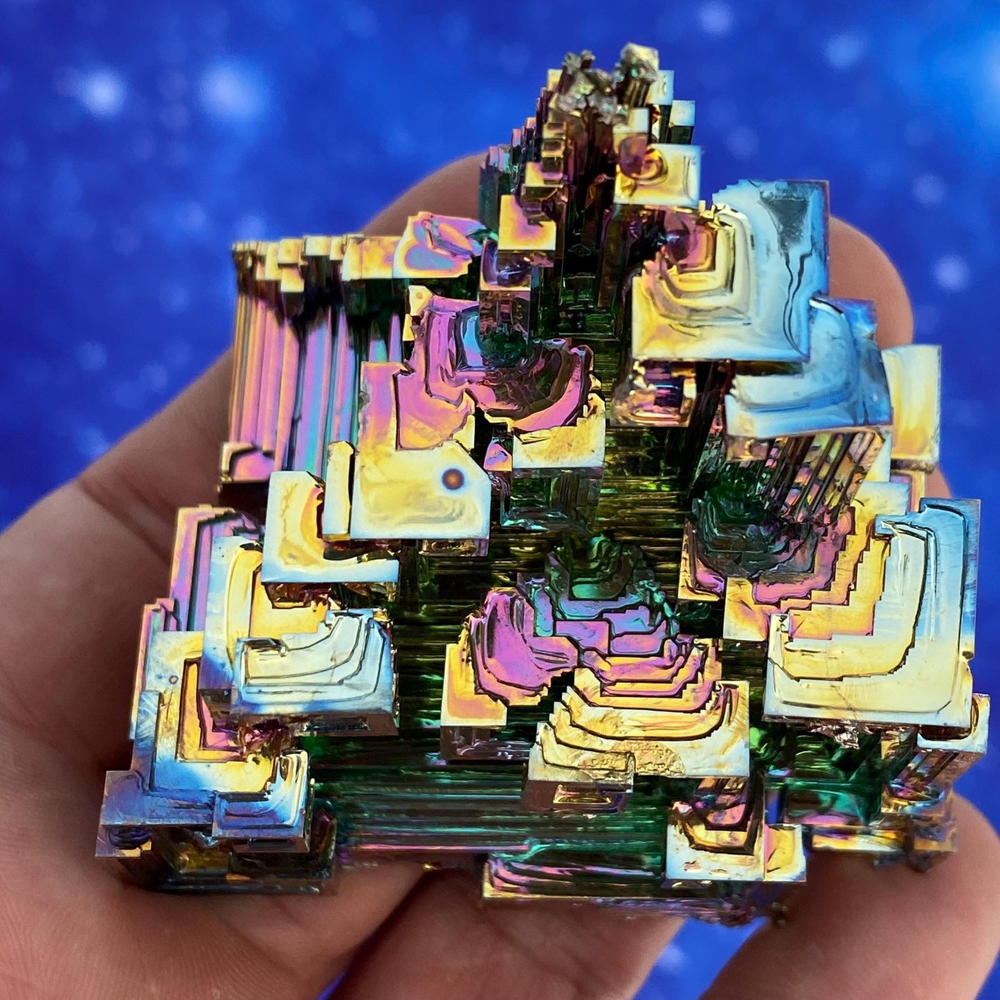 8.4 Ounce / 239 Gram Rainbow Bismuth Crystal - B49