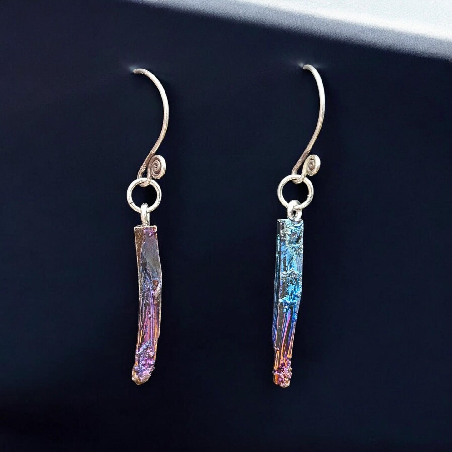 Sterling Blue Bismuth Earrings 3