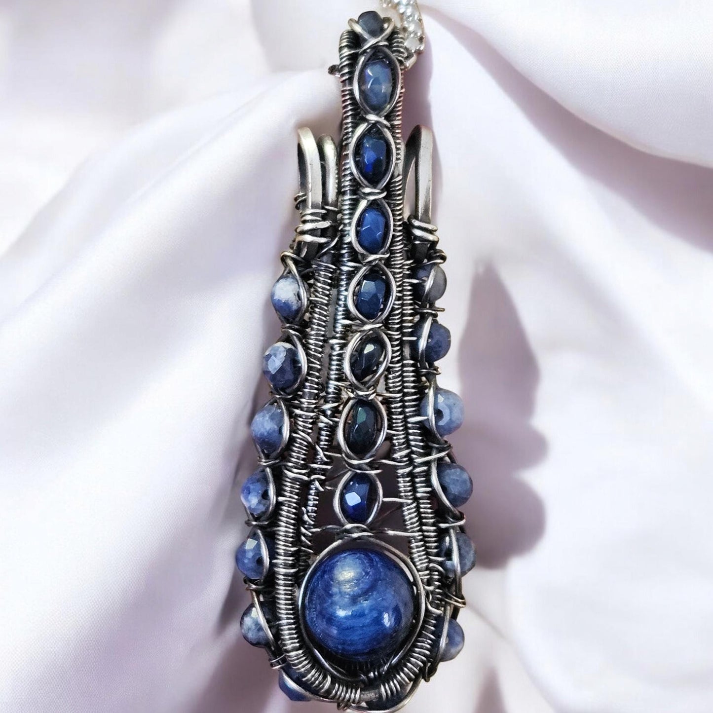 Kyanite and Sterling Silver Pendant