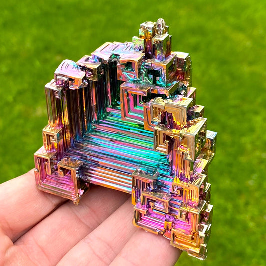 8.6 Ounce / 244 Gram Rainbow Bismuth Crystal - B53