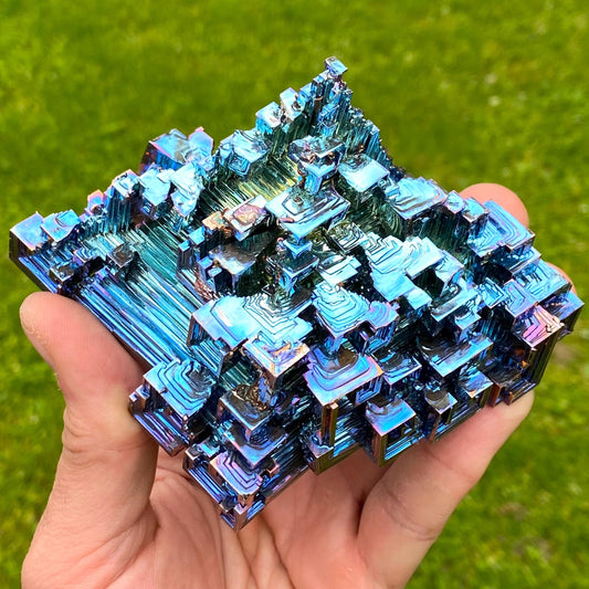 1.3 Pound / 20.5 Ounce Blue Bismuth Crystal - C47