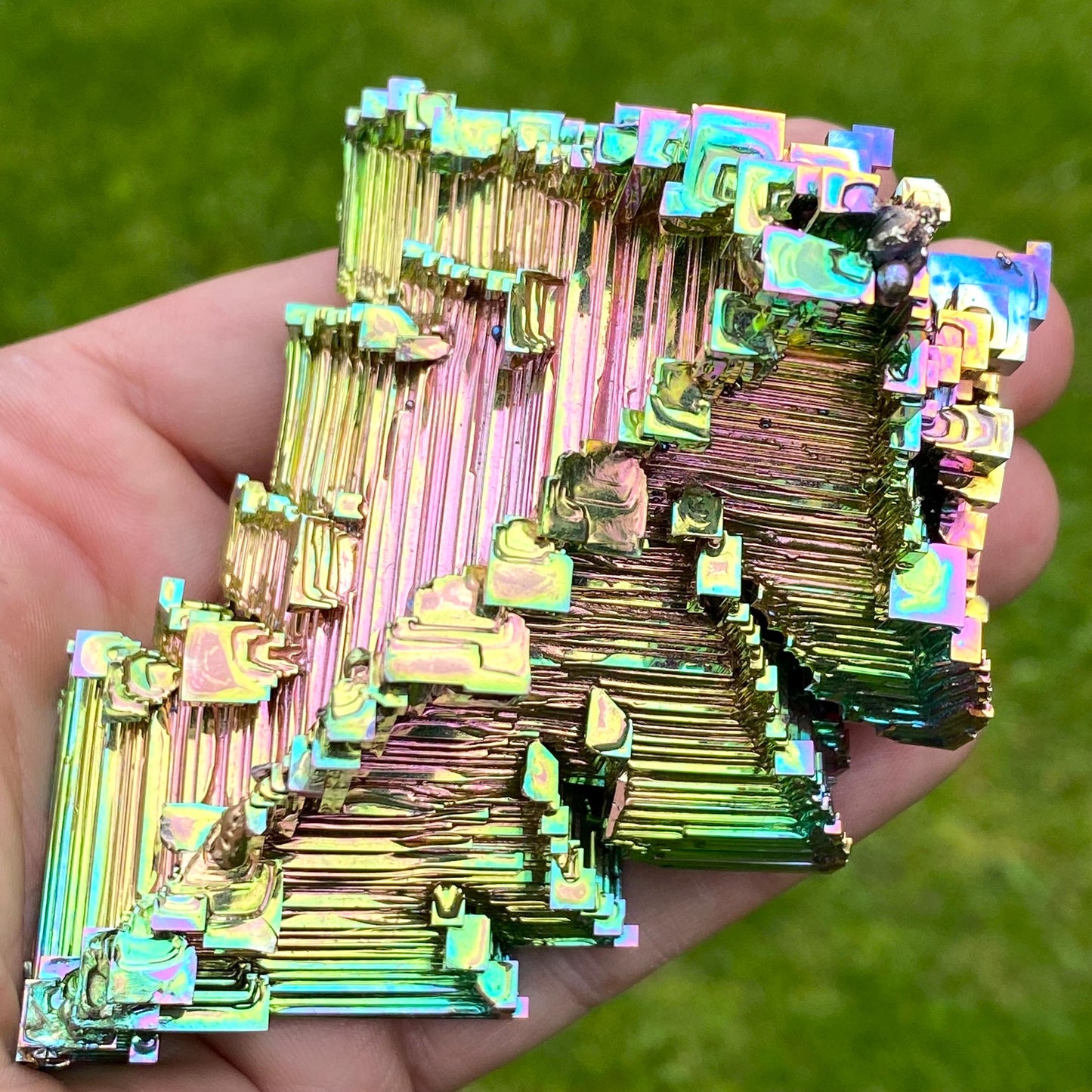 11.8 Ounce / 333 Gram Rainbow Bismuth Crystal - C48