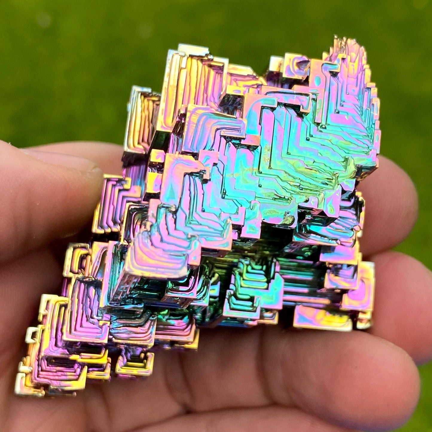 6 Ounce / 169 Gram Rainbow Bismuth Crystal - A47