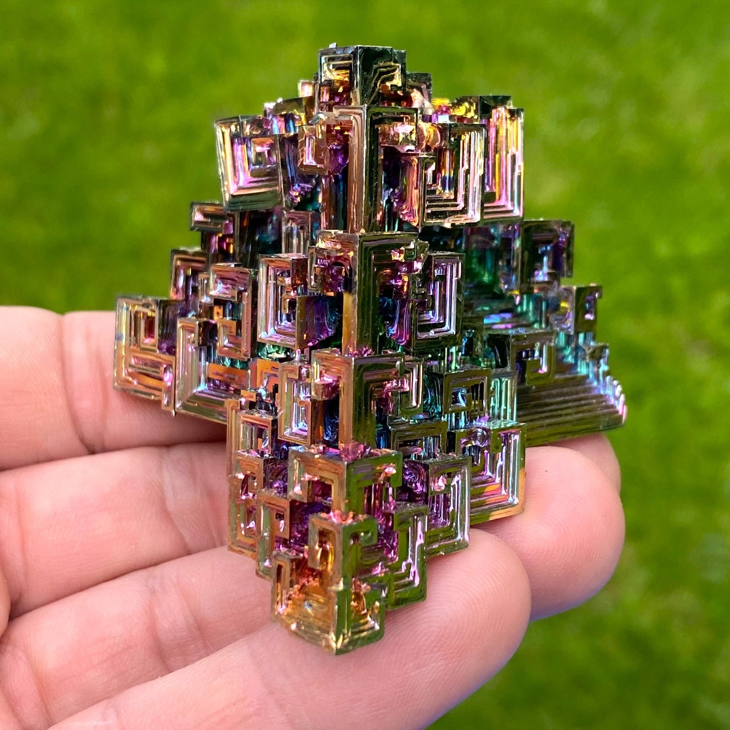 6 Ounce / 169 Gram Rainbow Bismuth Crystal - A47