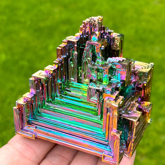 8.8 Ounce / 249 Gram Rainbow Bismuth Crystal - B62