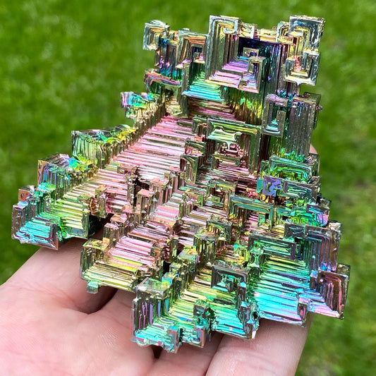 11 Ounce / 312 Gram Rainbow Bismuth Crystal - C50