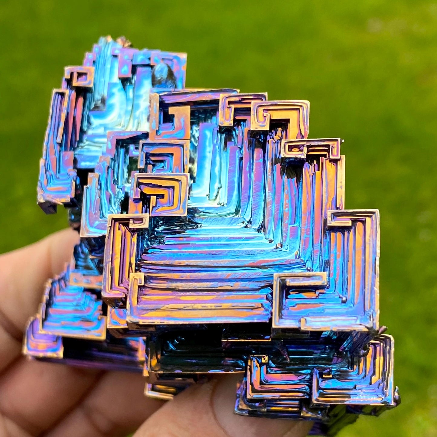 14 Ounce / 395 Gram Blue Bismuth Crystal - C51