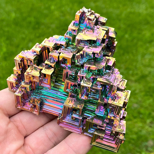 13.7 Ounce / 389 Gram Rainbow Bismuth Crystal - C46